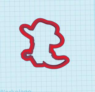 Cowboy boot cookie cutter