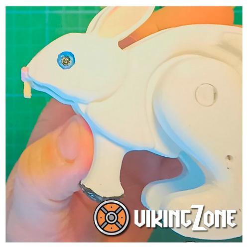 🐰 3D Easter Bunny Walking Alone 🐰 - Gravity Magic in Action!