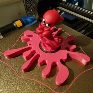 Splatoon paint blob Amiibo stand display
