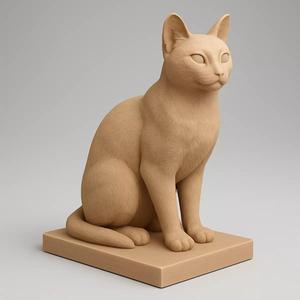 Sitting Cat Statue