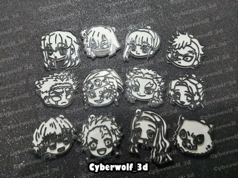 keychains / keychain , 12 models kimetsu no yaiba
