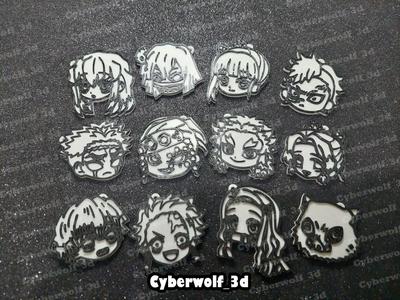 keychains / keychain , 12 models kimetsu no yaiba