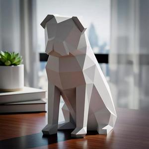 Pug Lowpoly 3D Printable