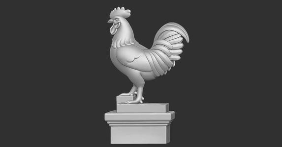 Rooster Statue 2