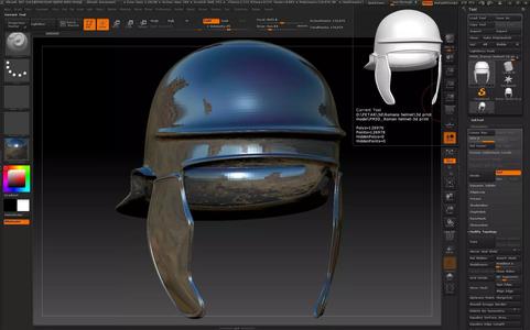 Roman helmet-3d print model
