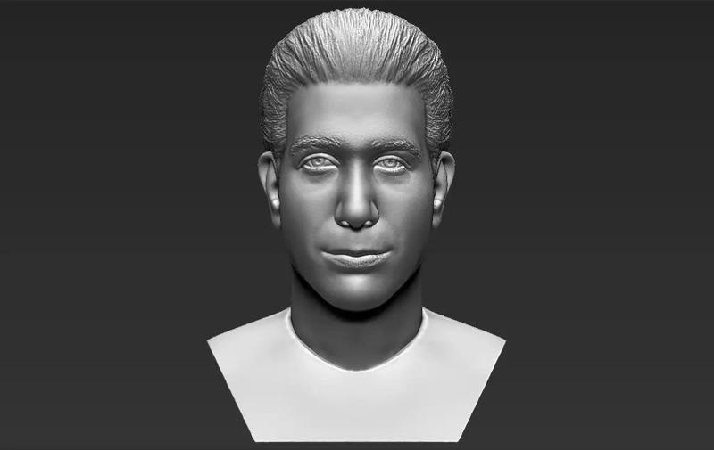 Ross Geller from Friends bust 3D printing ready stl obj formats