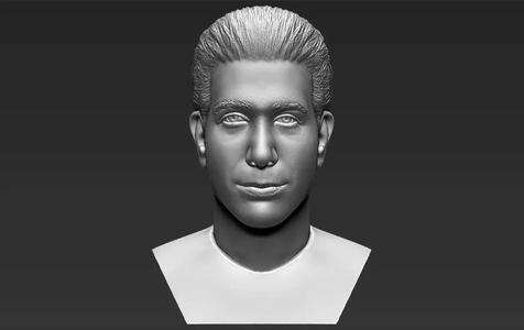 Ross Geller from Friends bust 3D printing ready stl obj formats