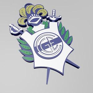 Gimnasia y esgrima de La Plata soccer keychain Argentinean soccer