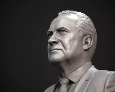 Richard Nixon Bust - 37th US President - Portrait