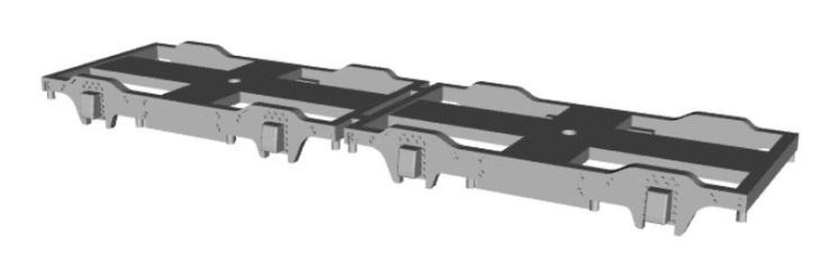 LNER Standard Gresley bogie 8ft 6in wheelbase 1/87 scale