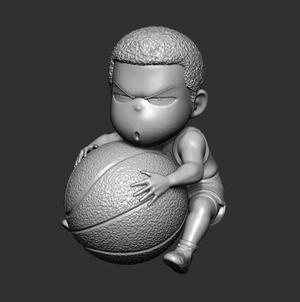 Sakuragi Hanamichi chibi 3D print mode Slamdunk Basketball