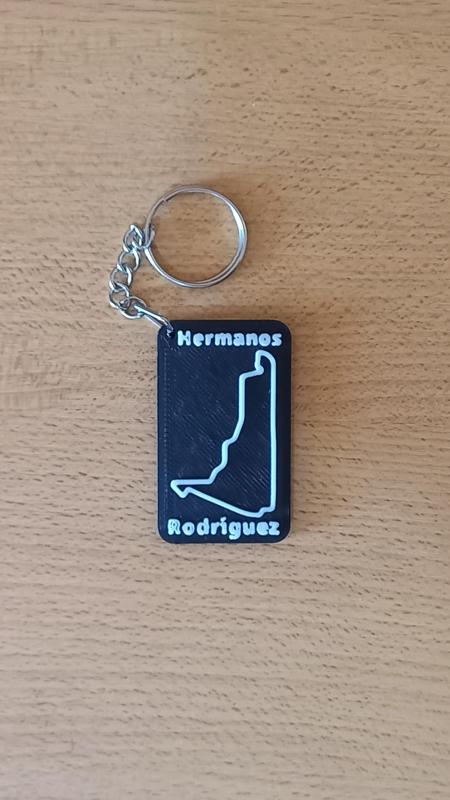 HERMANOS RODRÍGUEZ Circuit Keychain
