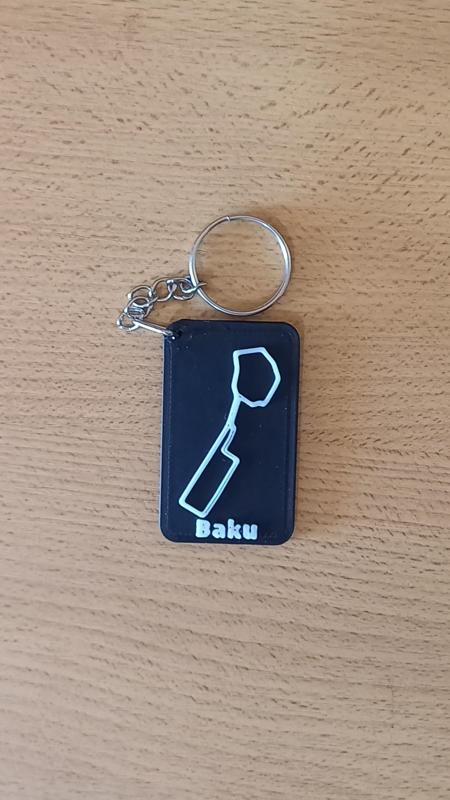 BAKU Circuit Key Chain