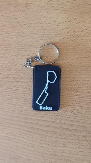 BAKU Circuit Key Chain