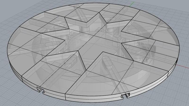 Expandable Folding Table/Cake Plate/Cupholder
