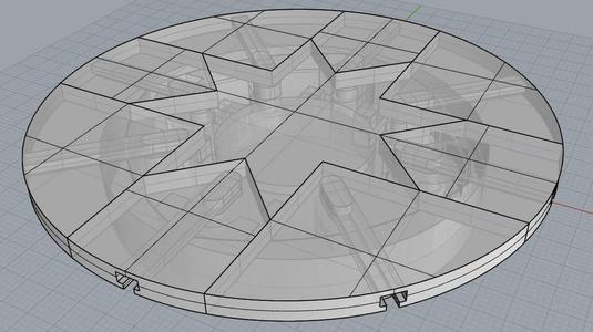 Expandable Folding Table/Cake Plate/Cupholder
