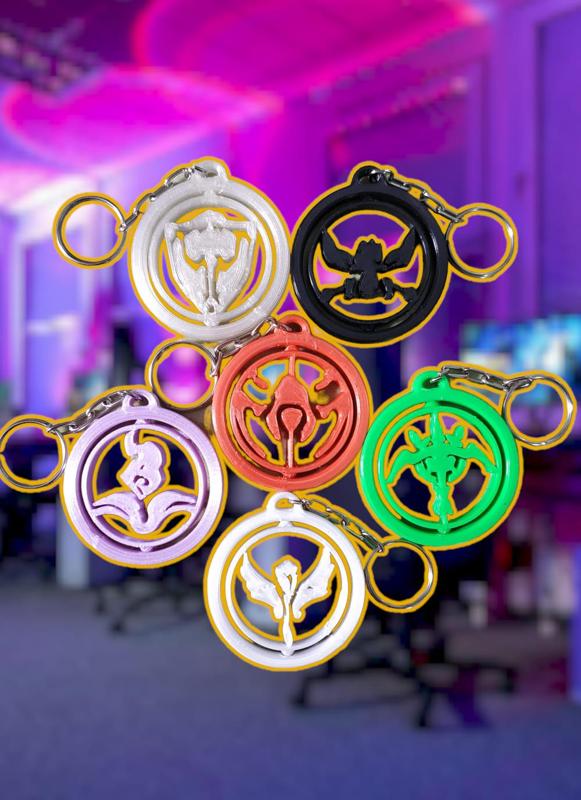 League of Legends Role-Playing Key Rings