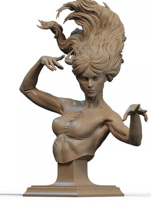 Invisible Woman Bust 3D Print