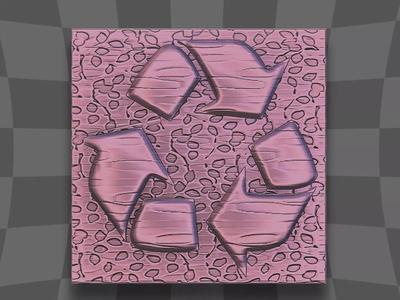 Recycle symbol deco