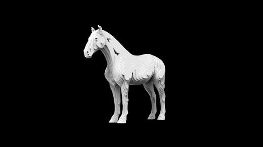Horse Slice Form - parametric - multiLayer