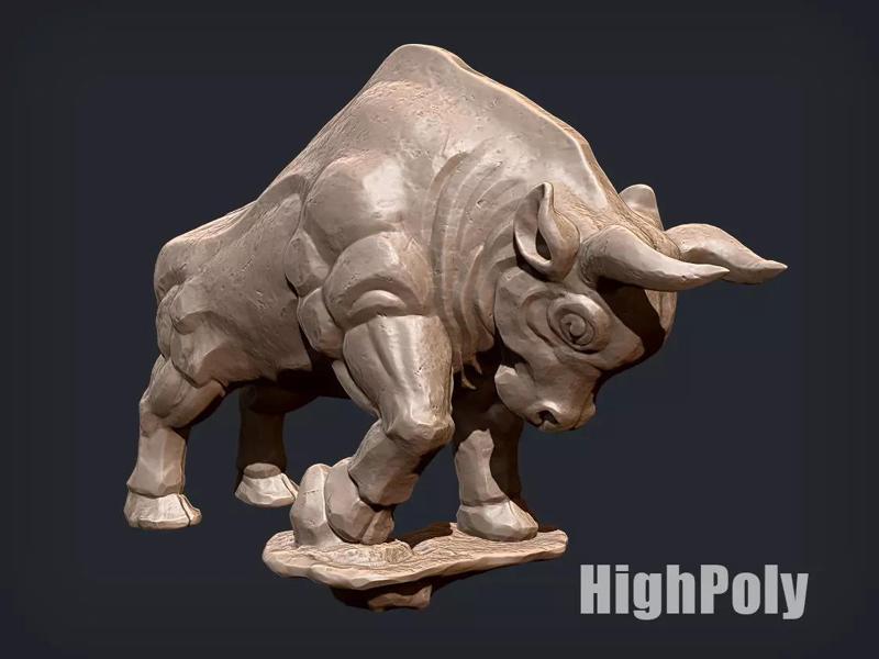 Anger Stone Bull 3D Printing