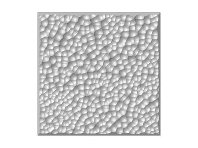 Hammered texture panel relief
