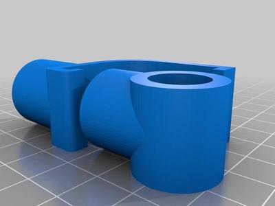 Spool holder brackets for M3D printer and 1/2" tubing