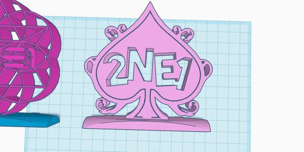 2NE1  v2 Kpop Logo Display Ornament