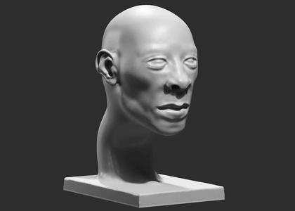 human modern sculpture 3d print model 75