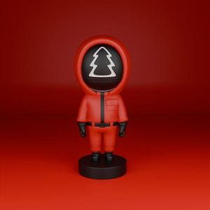 Christmas Tree Ornament & Desk Figurine Squid Games Soldier