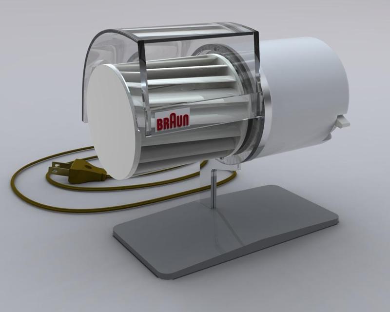 Braun HL1 - Personal Desktop Fan - vintage