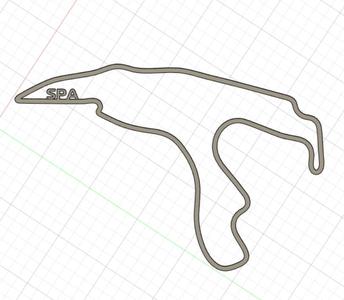 Spa-Francorchamps Track Layout