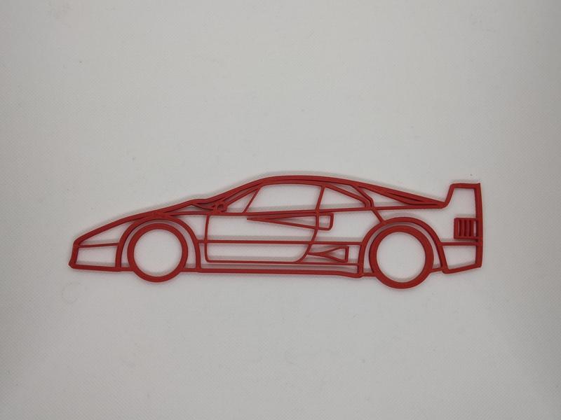 Ferrari F40 wall decoration