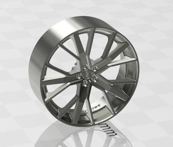 Audi S line Rs6 wheels  for scale model 1/18 1/24 etc.