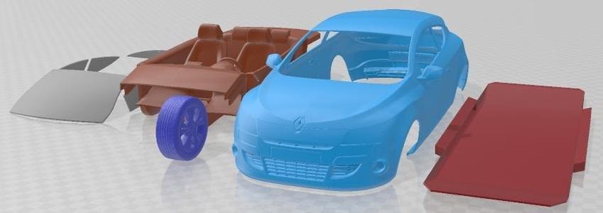 Renault Megane Coupe 2009 Printable Car