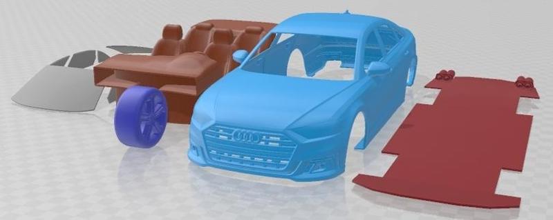Audi S8 2020 Printable Car