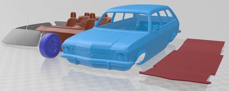 Opel Ascona Voyage 1970 Printable Car