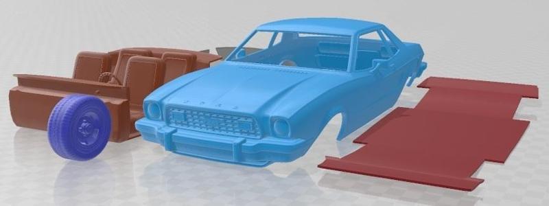 Ford Mustang Coupe 1974 Printable Car