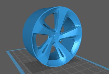 Bentley Bentayga Wheel for 1/24 1/18 scale models (scalable)