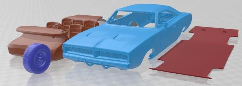 Dodge Charger RT 1969 Printable Car