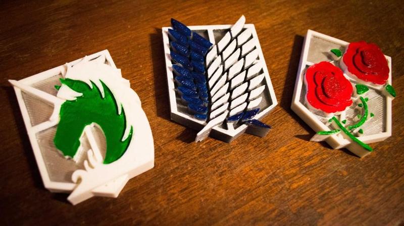 Attack on Titan Survey Corps / Garrison / Military Police Brigade Magnet Set