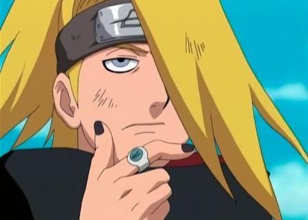 Naruto shippuden: Deidara kanji (Seiryu) Necklace