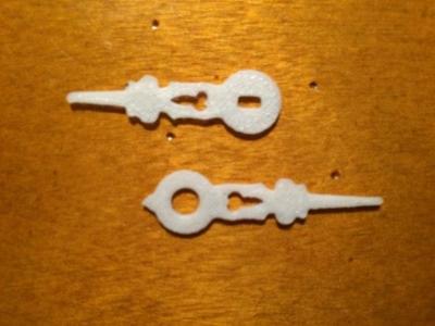 Clock needles