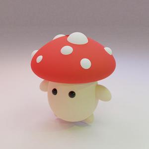 Mushroom Toothpaste Cap Topper