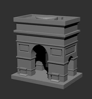 Arc de triomphe from Paris - France