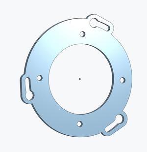 Pull starter removable plate