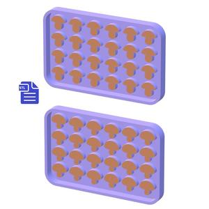 Mushroom Silicone Mold Housing