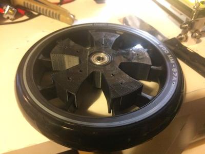 Decathlon 200m scooter wheel catch up