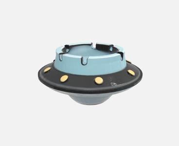 3D alien UFO ashtray - original design for printing and geek decoration