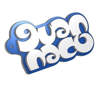 GUANACO GUANNACO KEYCHAIN BLUE AND WHITE